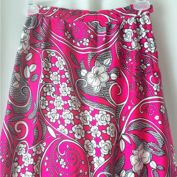 Vintage 1970s Alex Colman Bright Pink Maxi Skirt Size Small - Picture 7 of 11
